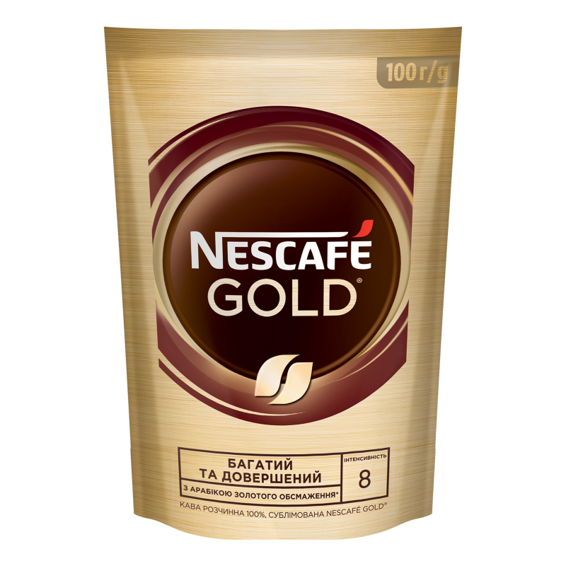Кофе растворимый сублимированный Gold Nescafe д/п 100г Nescafe ...