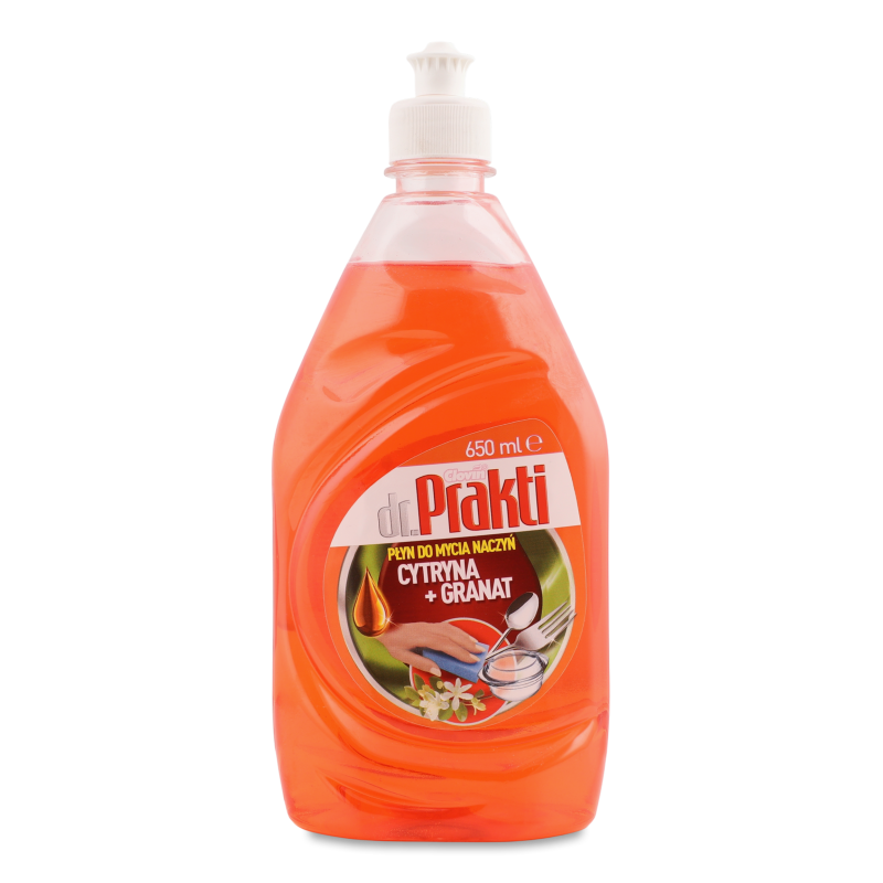Рідина д/миття посуду Цитрус+Гранат 650мл Dr. Prakti