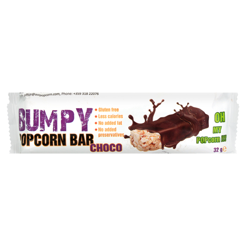 Батончик із попкорну Choco Bumpy м/у