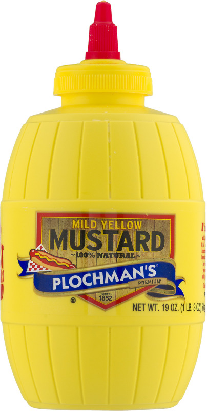 thumbnail image 2 of Plochman's, Mustard, Yellow, Mild, 24oz Container (Pack Of 2 2 of 12