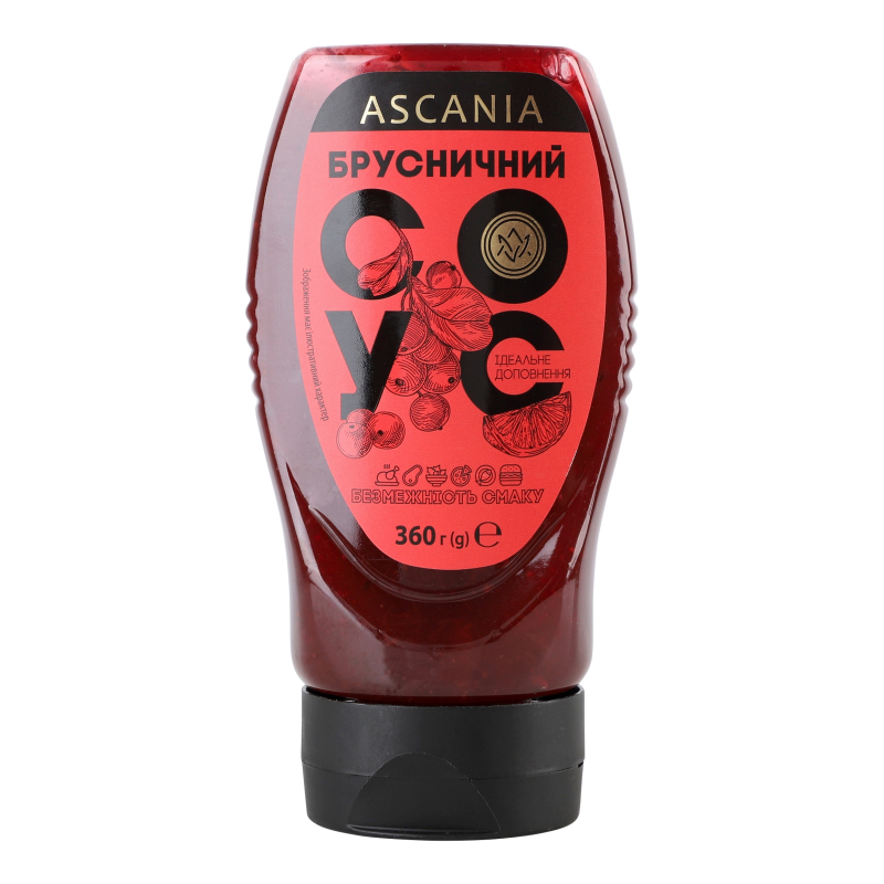 Соус Брусничный Ascania п/бут 300мл Ascania(4820071649832): купить в ...