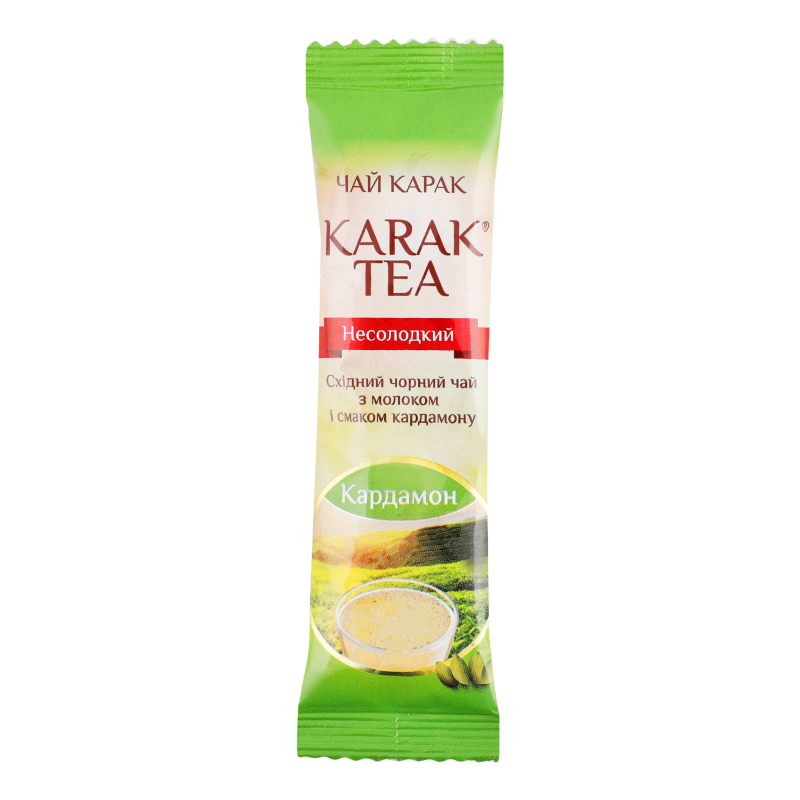 Чай чорний східний з молоком несолодкий Кардамон Karak Tea стік