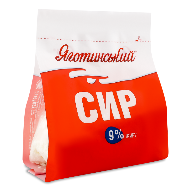 Сир кисломолочний Домашній 9% 350г п/е Яготинський
