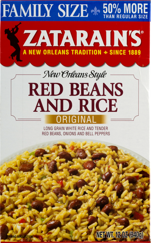 Zatarain's New Orleans Style Red Beans And Rice Original Family Size Zatarain's(71429089396