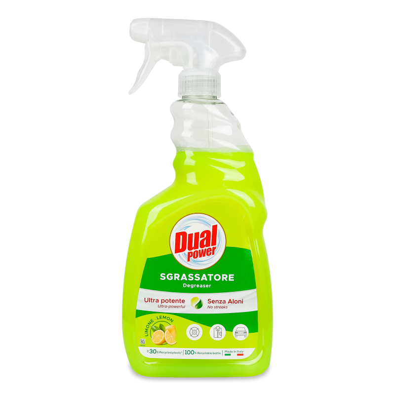 Засіб проти жиру Лимон лужний 750мл Дуал Пауер