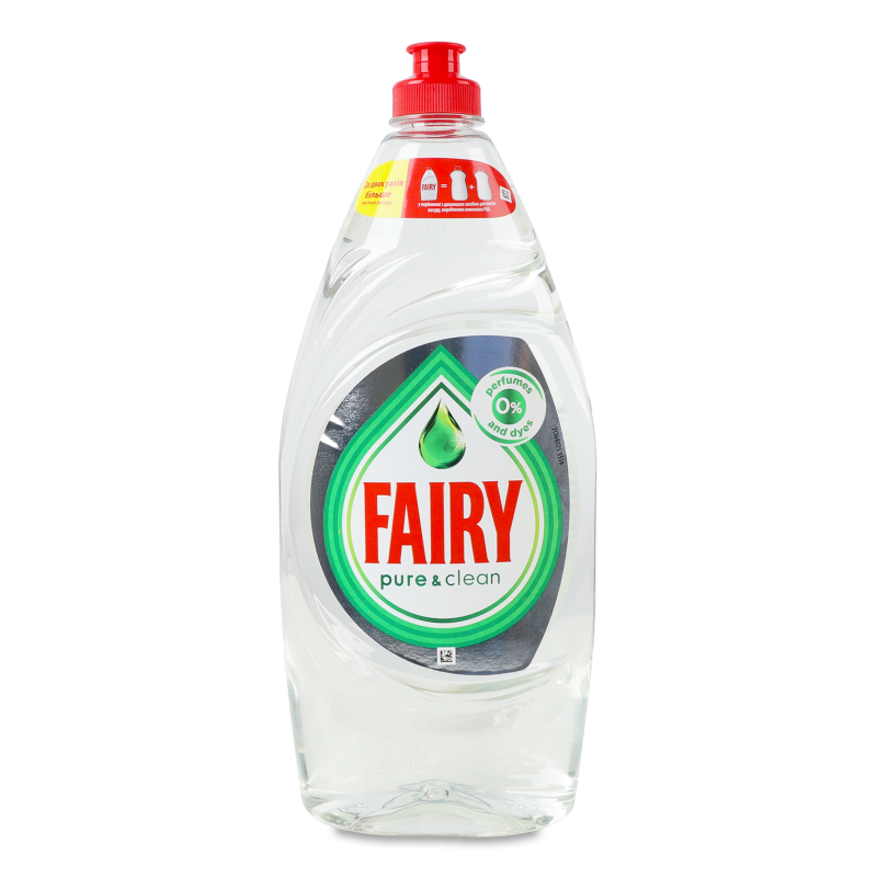 Засіб д/миття посуду Pure&Clean 900мл Fairy
