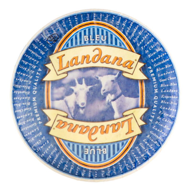 Сир 50% твердий козячий з блакитною пліснявою Bleu Landana кг