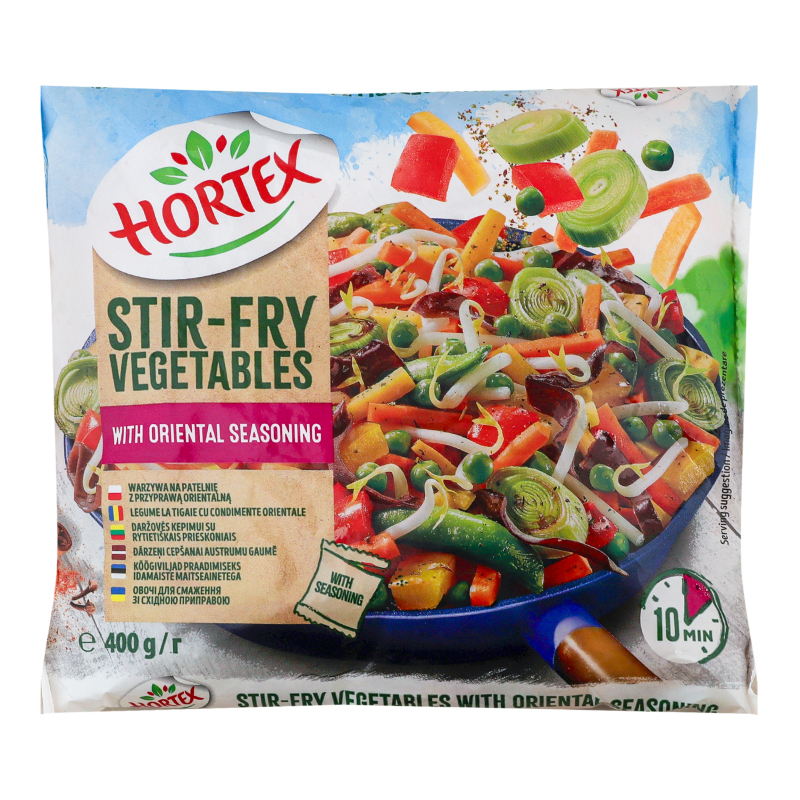 Овощи быстрозамороженные для жарки с восточной приправой Hortex м