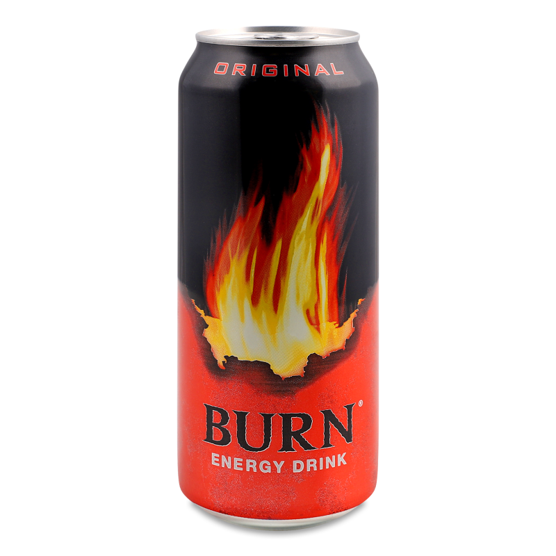 Напій енергетичний безалкогольний Класичний 500мл ж/б Burn