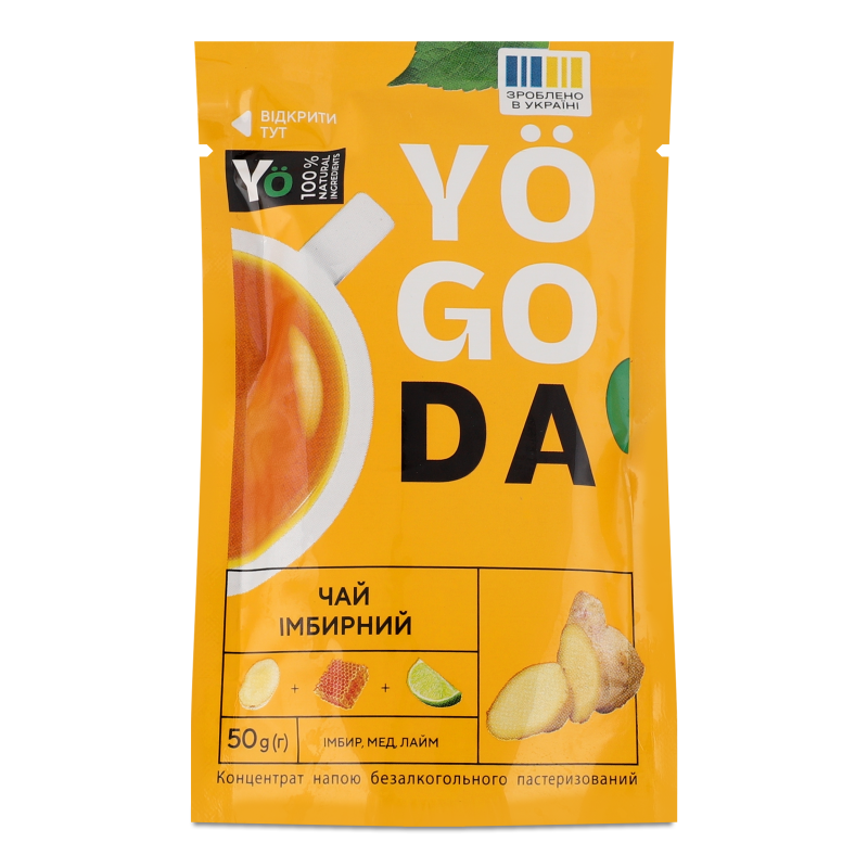Концентрат напою б/а Чай імбирний 50г саше Yogoda