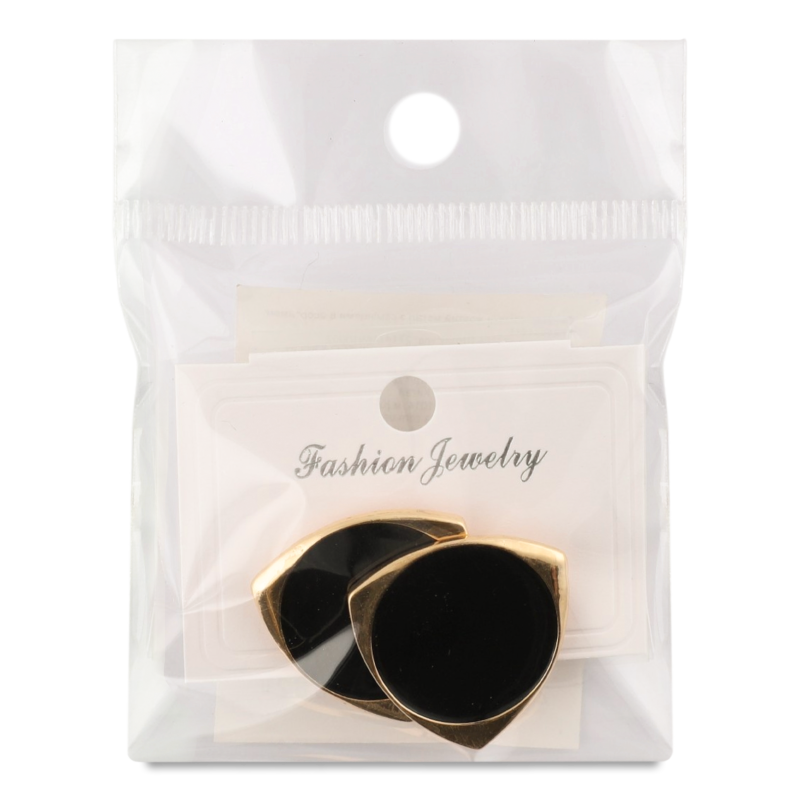 Сережки-гвіздки жовтий метал з камінцями в асортименті LF25051545