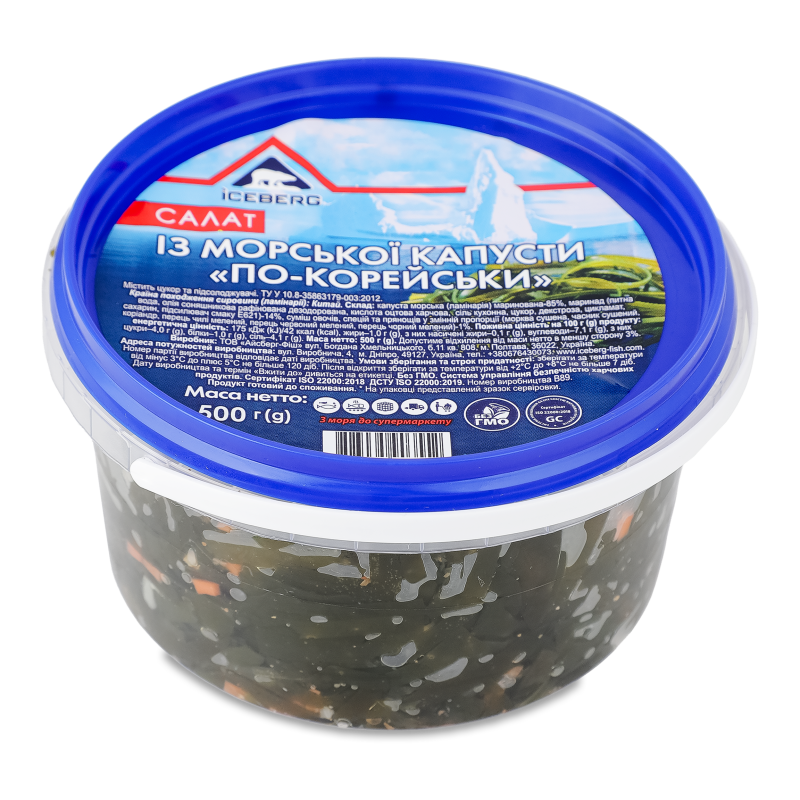 Салат з морської капусти По-корейськи 500г Iceberg
