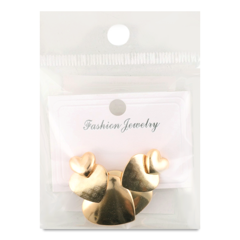 Сережки-гвіздки жовтий метал в асортименті LF25051504