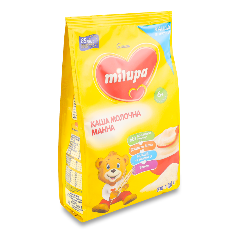 Каша молочна манна від 6місяців 210г Milupa