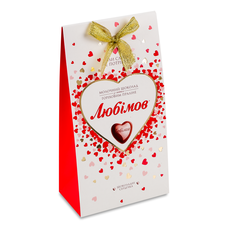 Цукерки Любимов молочний шоколад 100г Малбі