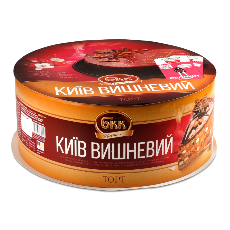 Торт Київ вишневий 850г коробка БКК