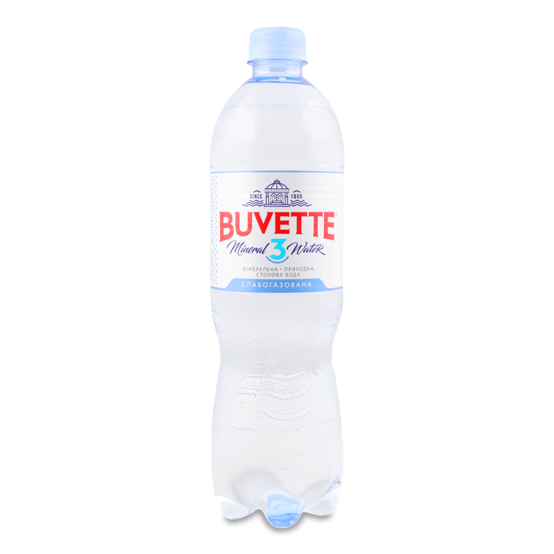 Вода мінеральна №3 слабогазована 0,75л пет Buvette
