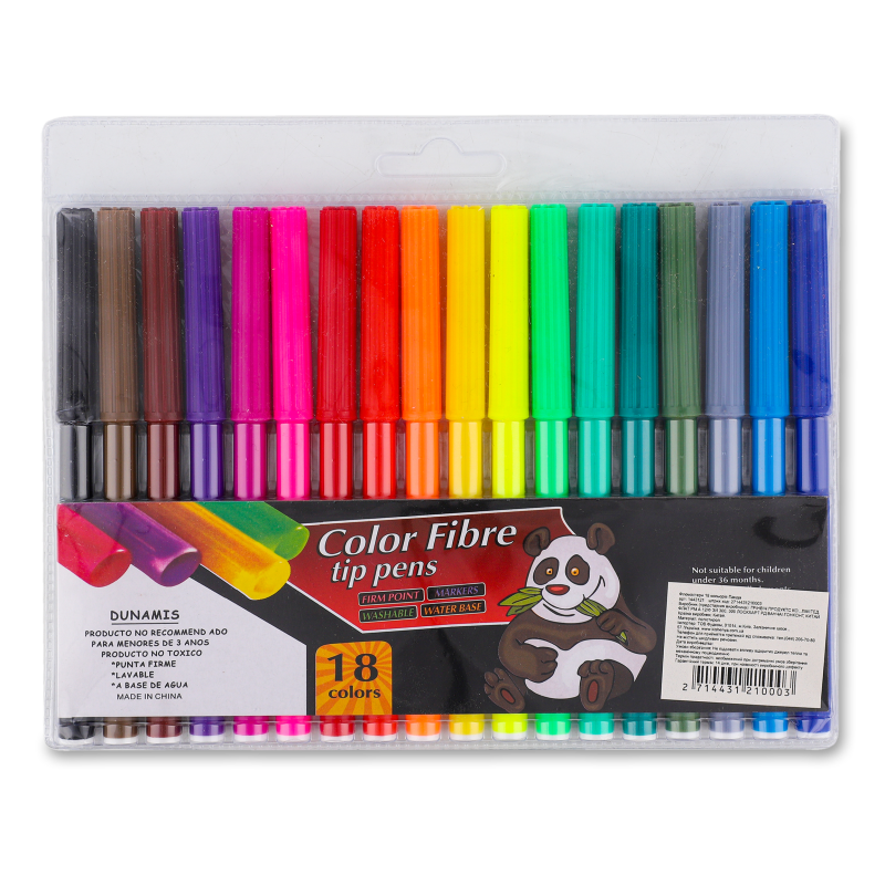 Фломастери 18кольорів KYYW085