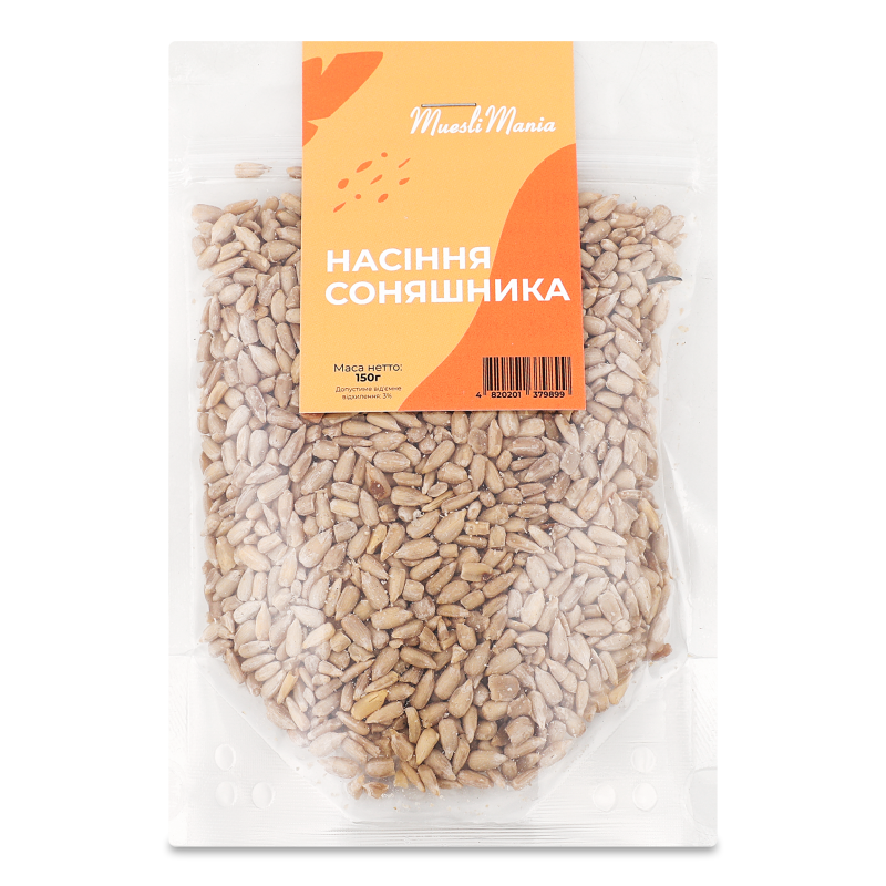 Насіння соняшника лушене 150г д/п Muesli Mania