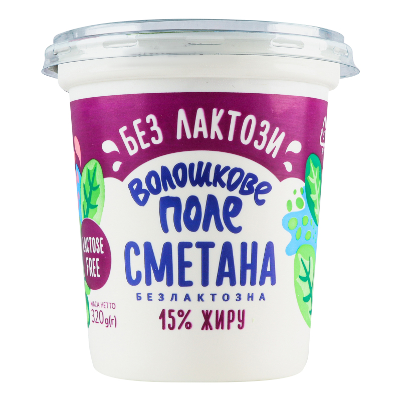 Сметана 15% безлактозна Волошкове поле cт