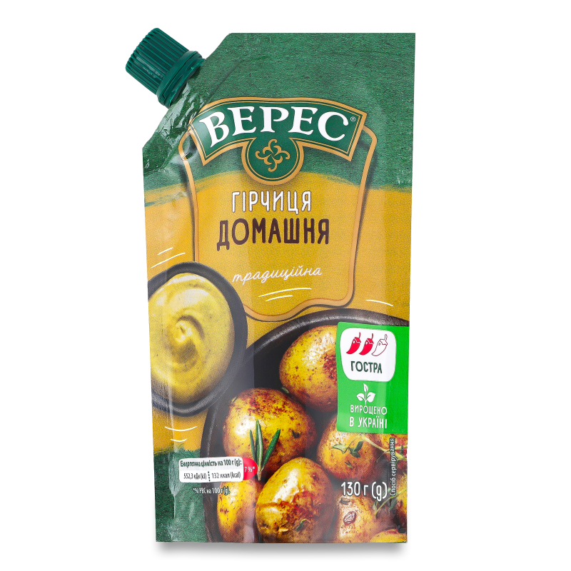 Гірчиця Домашня 130г д/п Верес