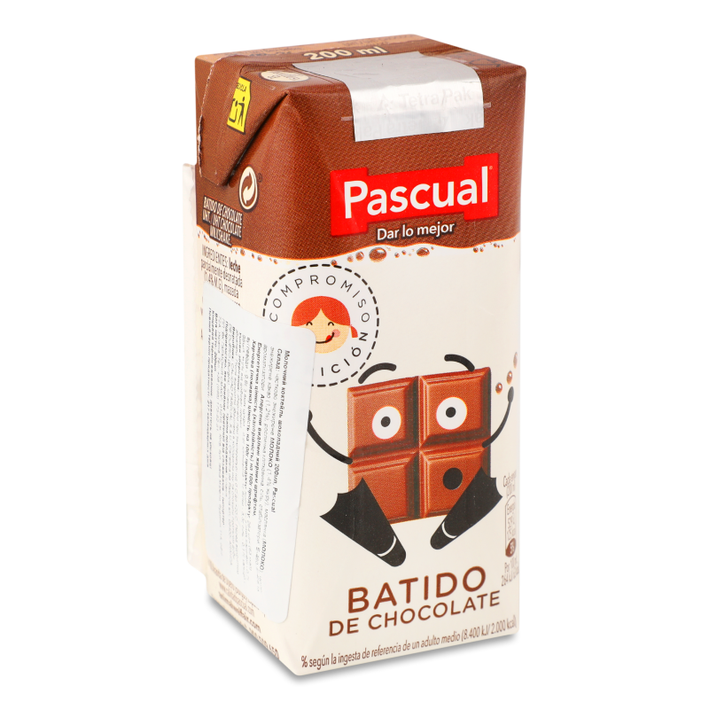 Коктейль молочний шоколадний 1,4% 200мл т/п Pascual