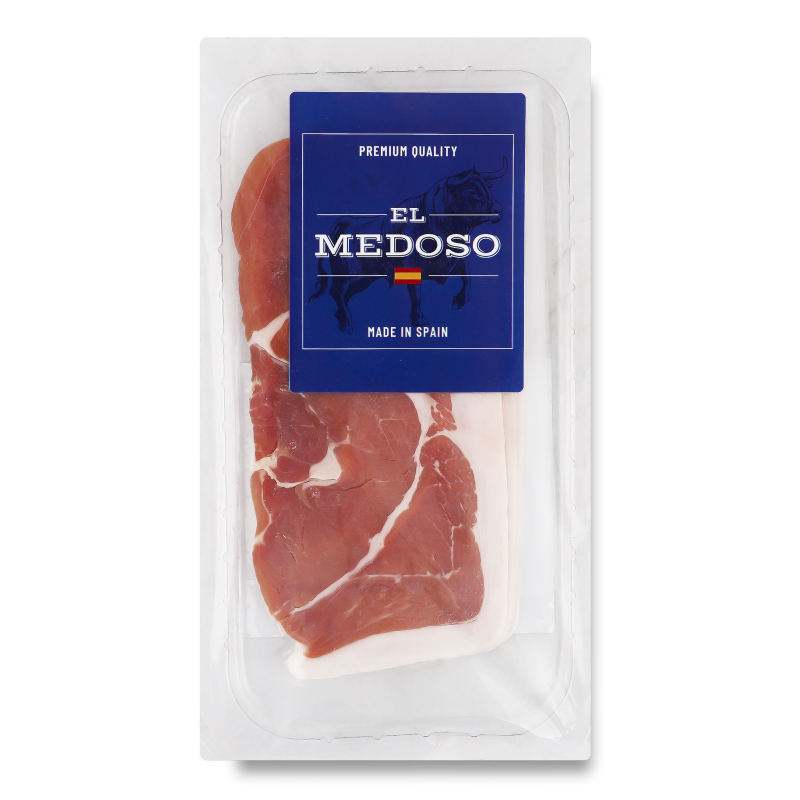 Хамон Серрано 12місяців нарізка 100г в/у Ель Медосо