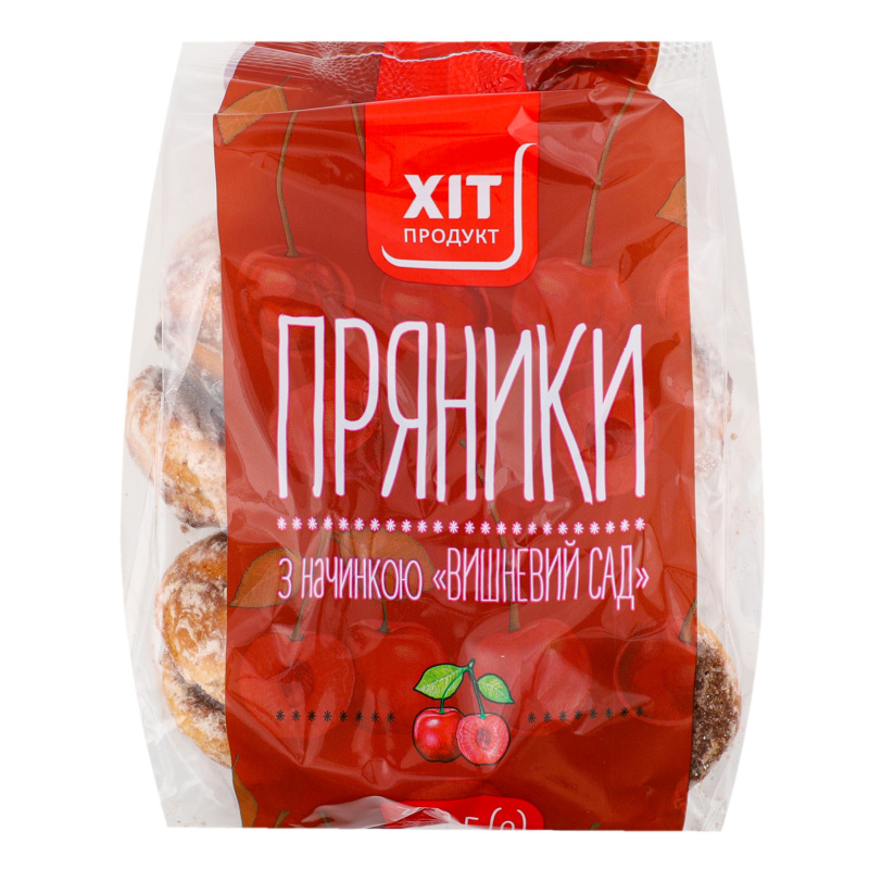 Пряники з начинкою Вишневий сад Хіт продукт м/у