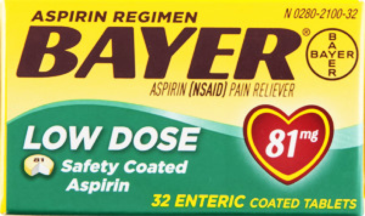 Bayer Aspirin Regimen Pain Reliever Low Dose Enteric Coated Tablets