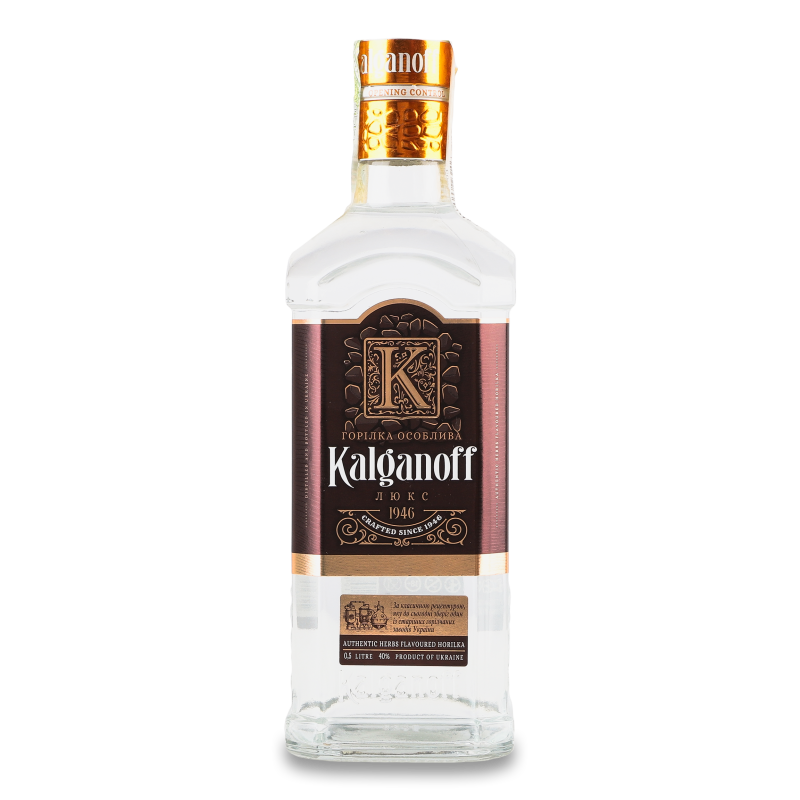 Горілка Люкс oсоблива 40% 0,5л Kalganoff