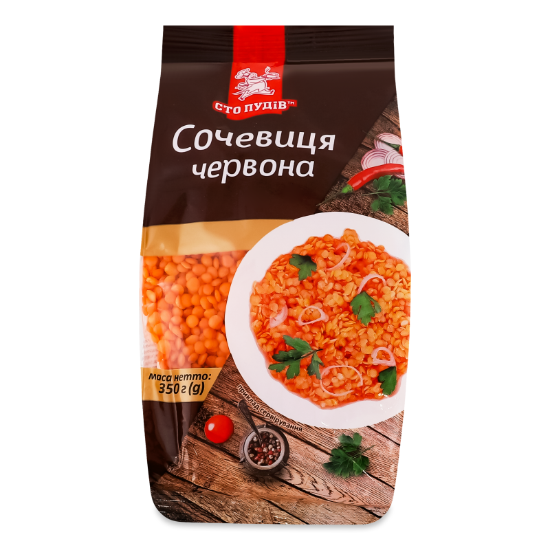 Сочевиця червона 350г Сто пудів