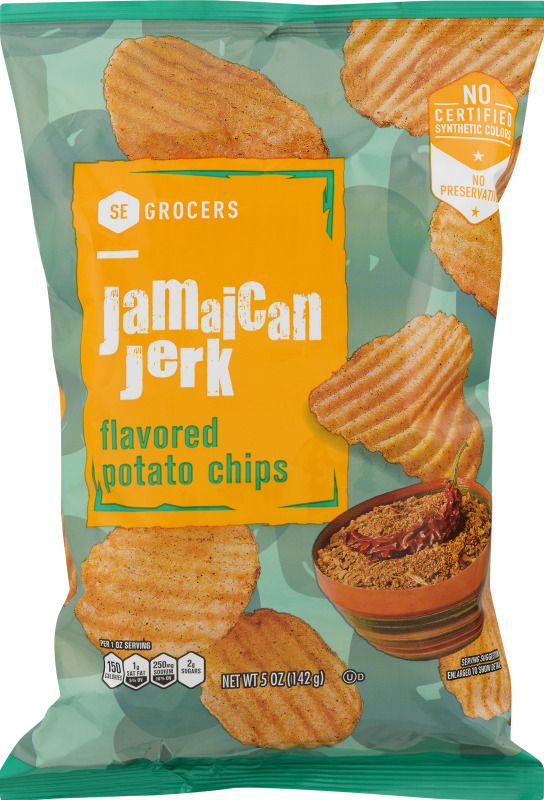 SE Grocers Potato Chips Jamaican Jerk SE Grocers(38259103173