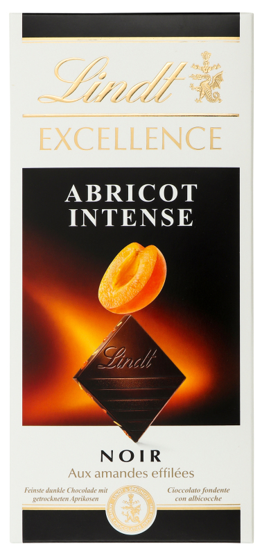 Шоколад екстра темний Abricot Intense Excellence Lindt к/у
