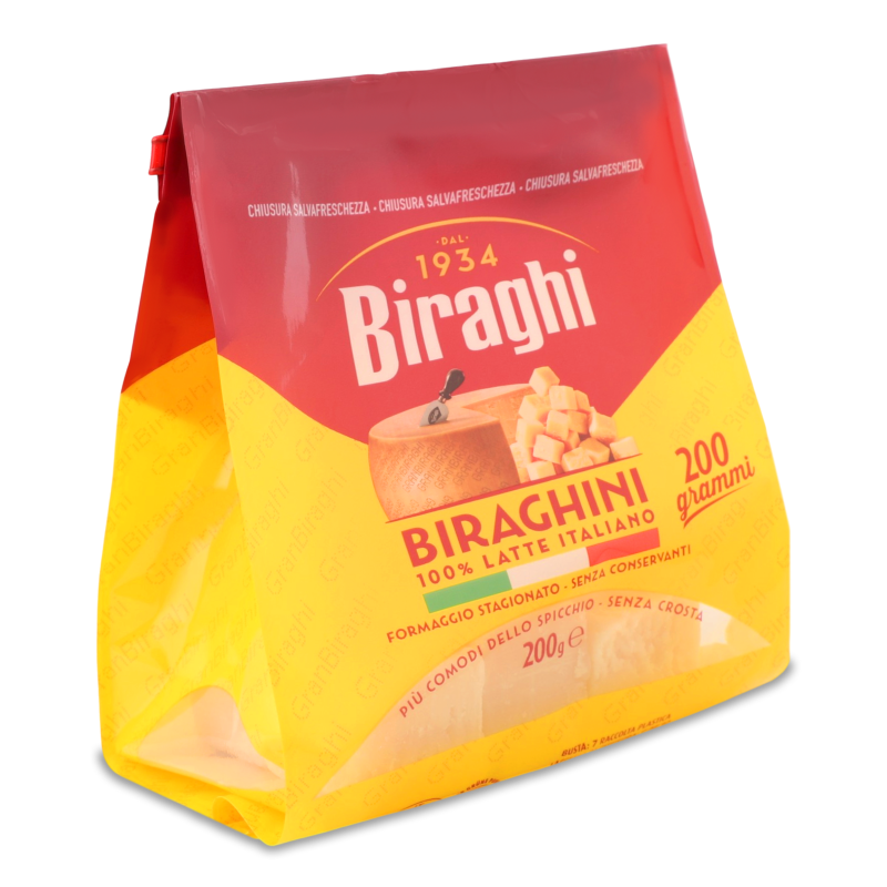 Сир Гран кубики 32% 200г Biraghi