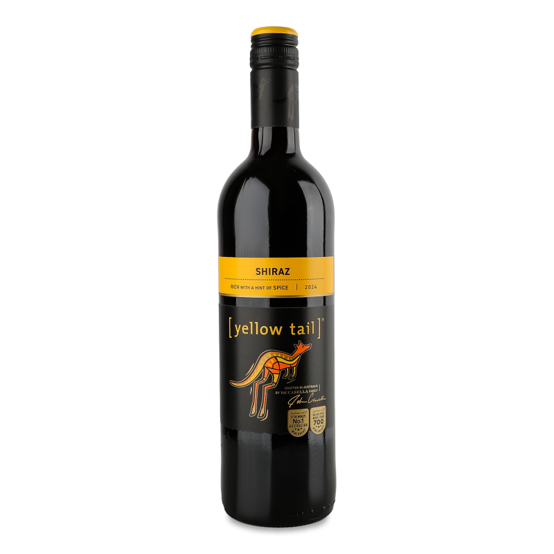 Вино Шіраз червоне сухе 13,5% 0,75л Йеллоу Тейл