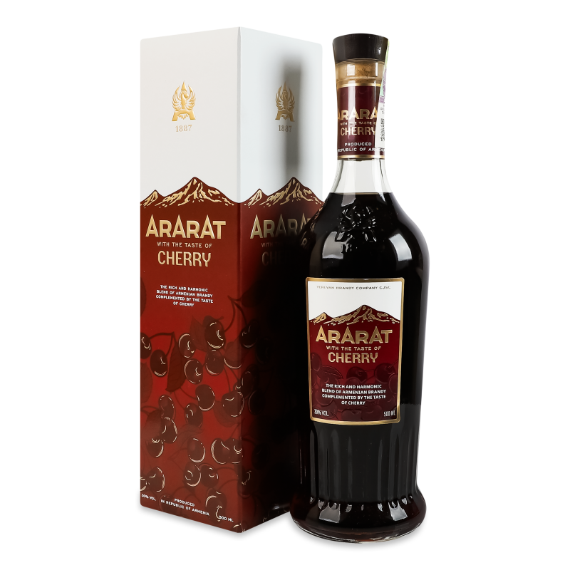 Напій алкогольний міцний Черрі 30% 0,5л коробка Арарат