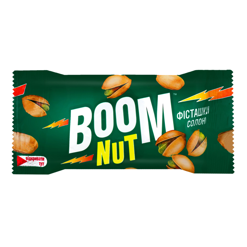 Орешки boom nut фисташки сол. 40г (4820005195923)