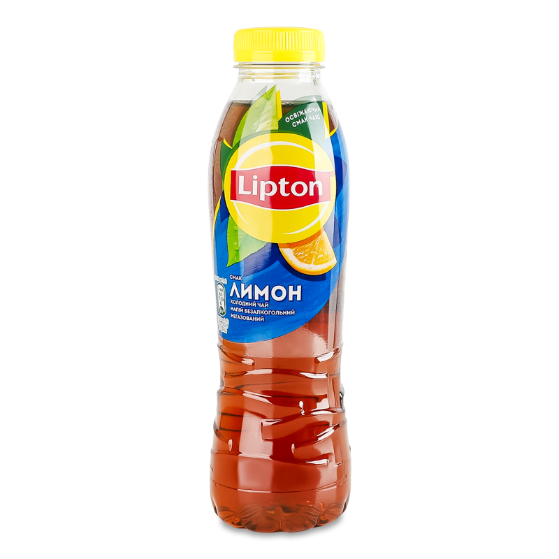 Чай холодний чорний з смаком лимону 0,5л пет Lipton
