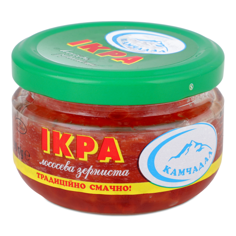Ікра лососева 1г 90г скло Камчадал
