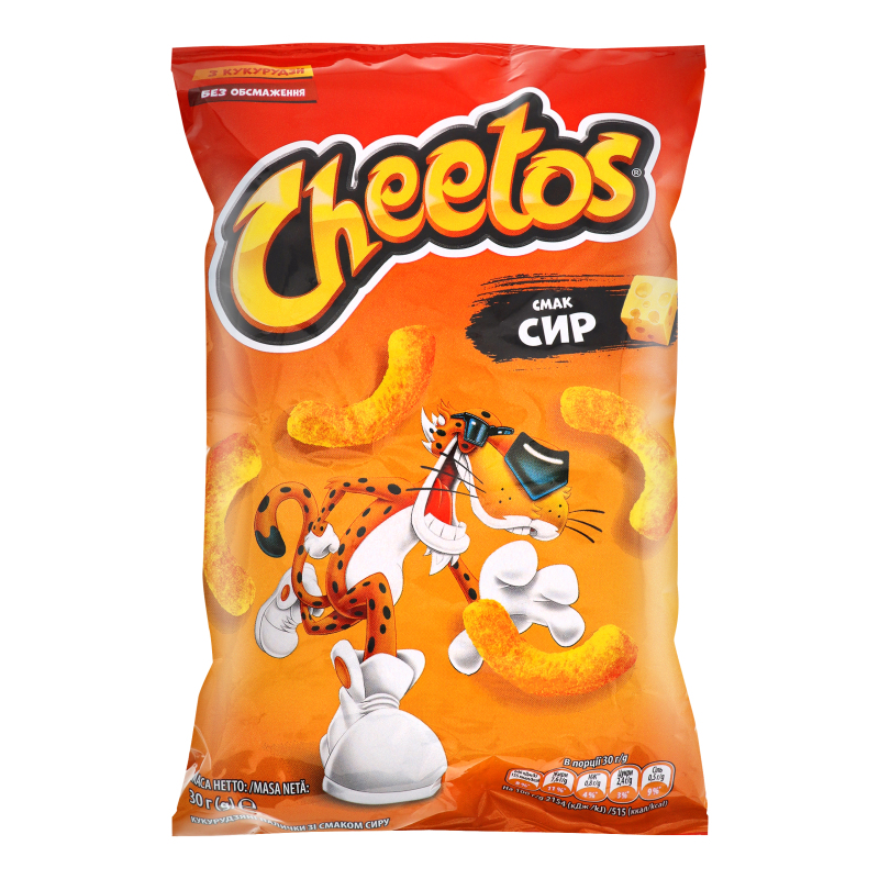 Палички кукурудзяні Сир Cheetos м/у 30г Cheetos(4823063121552 ...