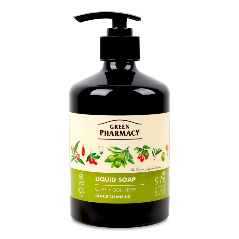 Мило рідке Оливкове 465мл Зелена аптека