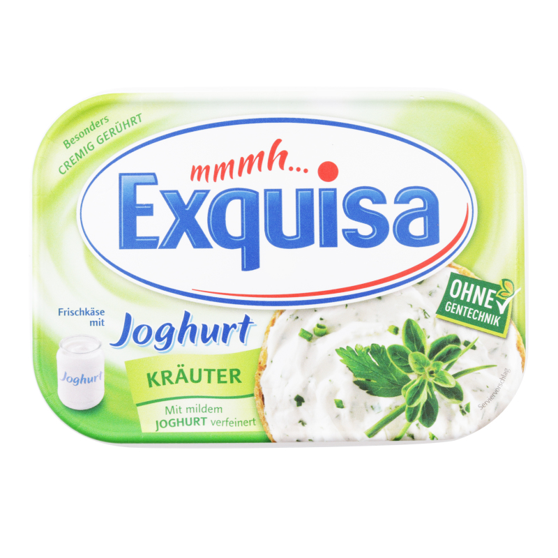 Сир 54% м'який з йогуртом та травами Exquisa п/у