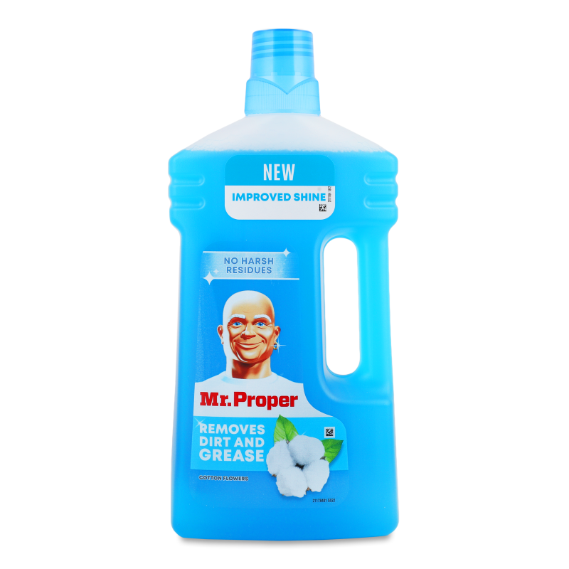 Засіб д/прибирання підлоги та стін Квітки Бавовни 1л Містер Пропер