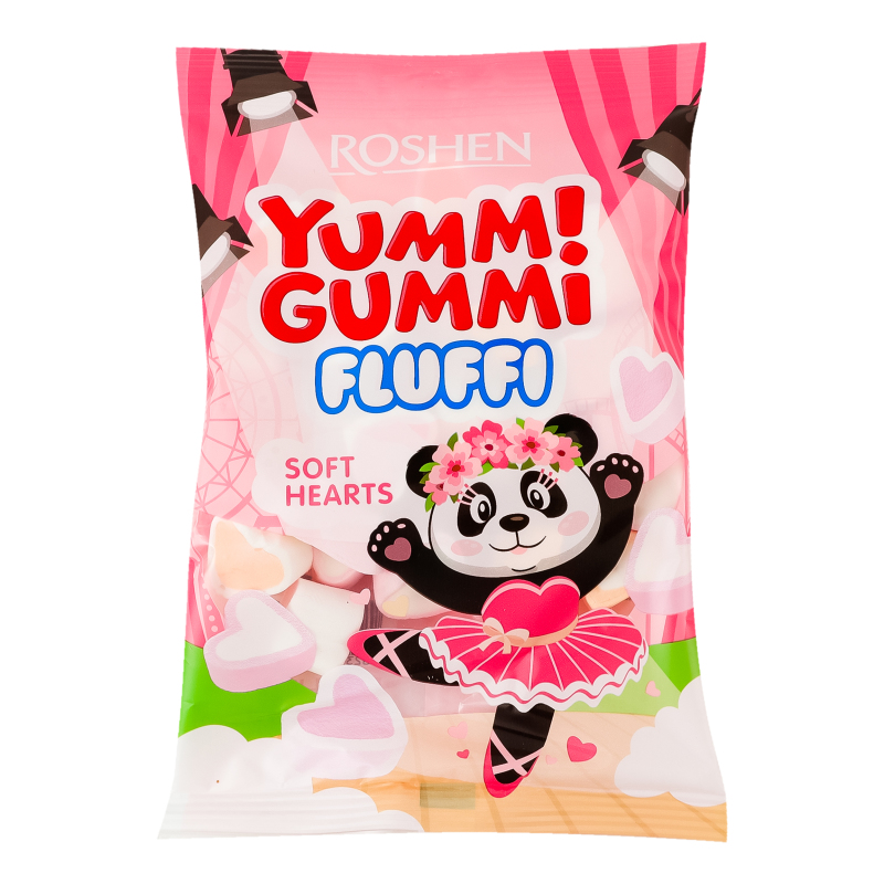 Конфеты Маршмеллоу Soft hearts Fluffi Yummi Gummi Roshen м/у 65г