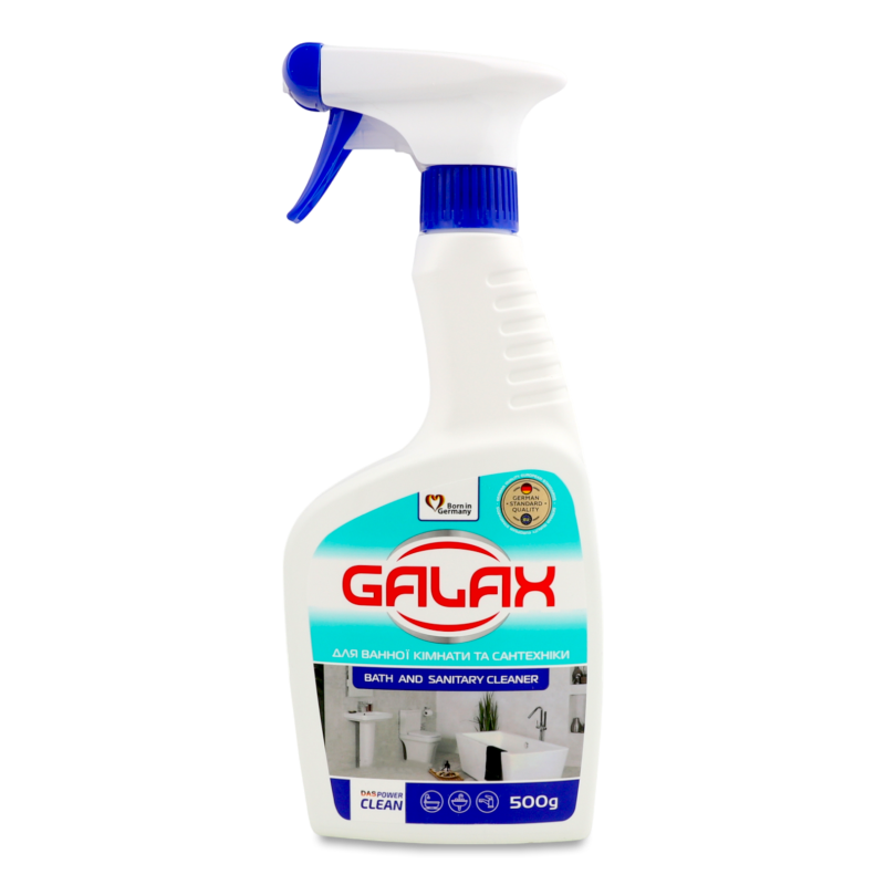 Засіб д/миття ванної кімнати та сантехніки Пауер Клін 500г спрей Галакс