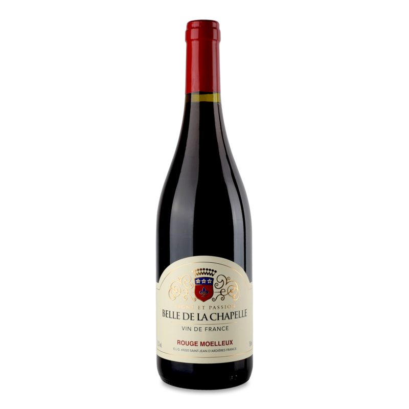 Вино Rouge Moelleux червоне н/солодке 12,5% 0,75л Belle de la Chapelle