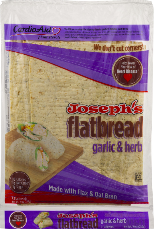 Joseph's Flatbread Garlic & Herb 5 CT Joseph's(74117051040