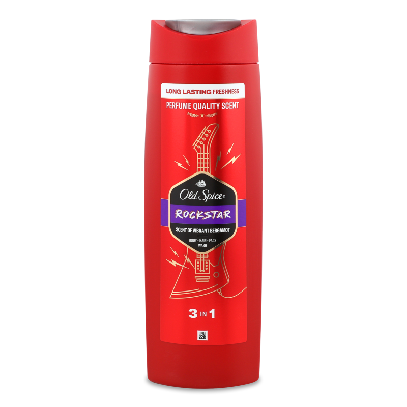 Гель д/душу та шампунь 3в1 Rockstar 400мл Old Spice