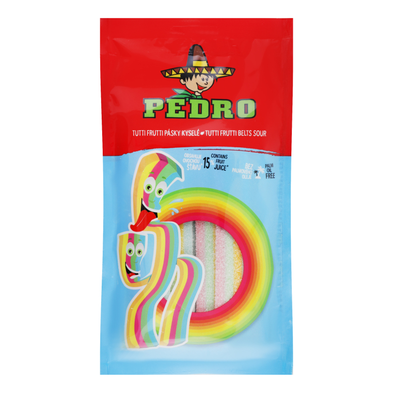 Цукерки желейні Ремінці Тутті Фрутті Pedro м/у
