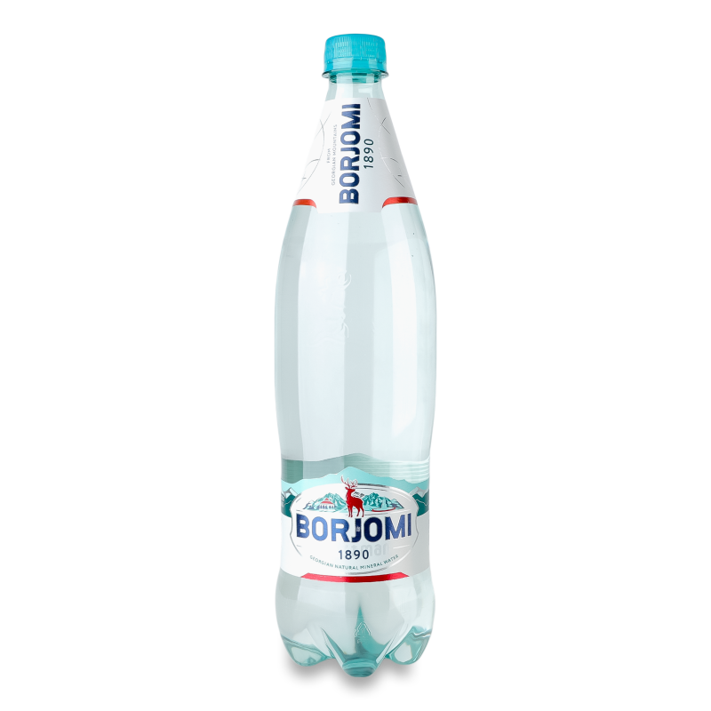 Вода мінеральна сильногазована 1л пет Borjomi